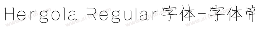 Hergola Regular字体字体转换